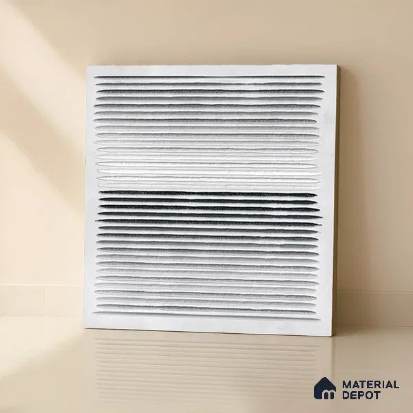 Highlighter Tiles  Tile TL 07240 B Carvino 8002 GLM (Silver) 1 ft x 1 ft Ceramic Matte Finish - 9 mm  | 2 mm Spacer is Mandatory (Sample)